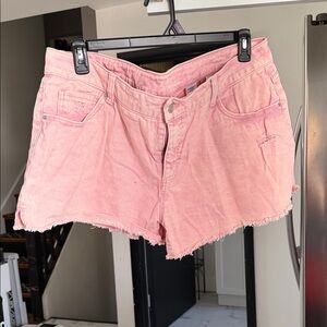 Time and Tru Pink Jean Shorts